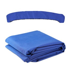 Bimini Top Replacement Canvas Cover，4 Bow Bimini Top Replacement Cover for Boat with Storage Boot,600D Anti-UV Waterproof Bimini Top Canopy Without Frame (Blue, 4 Bow 8'L x 54" H x 91"-96" W)