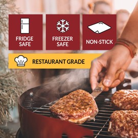 Reli. (250 Pack) Hamburger Patty Paper (4.75" x 5",Square) | Wax Paper Squares | Food Grade Patty & Parchment Non-Stick Sheets for Burger Press, Deli/Butcher Meat, Resturant-Grade