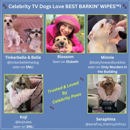 The Canine Project Best BARKIN' Wipes - Dog Wipes for Paws Ears and Butt - Micellar Aloe Scented Travel Friendly Puppy Wipes (24-Pack)