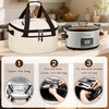 LUXJA Insulated Slow Cooker Bag Compatible with Crock Pot, Beige