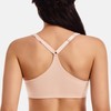 MELENECA Women's Racerback Front Closure Bras Plunge Unlined Full Coverage