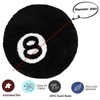 8 Ball Rug, 24inch Cool Rugs for Bedroom Men,Unique Circle