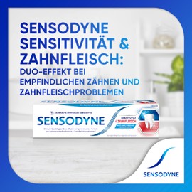 Sensodyne Sensitivity & Gum Toothpaste, 3 x 75 ml, Toothpaste for Improved Gum Health and Reduction of Pain Sensitivity