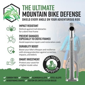 Dragon Grips Mountain Bike Frame Protection, 20 Pcs Clear Bicycle Frame Protection for Bike Protection Tape, Waterproof MTB Frame Protection Decals