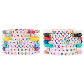 yongder Clay Bead Friendship Bracelets for Women (Polyester)