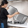 Splatter Guard for Frying Non-Stick 3 Sided Foldable Grease Splatter