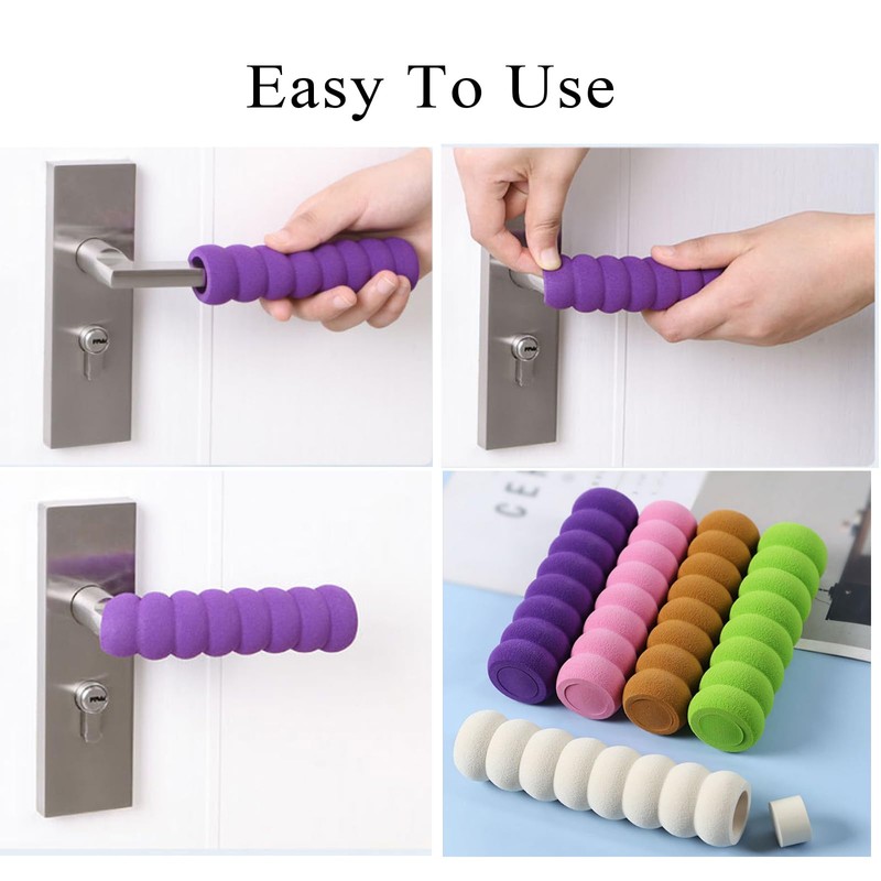 TopHomer Door Knob Covers Soft Foam Safety Cover Protector Door
