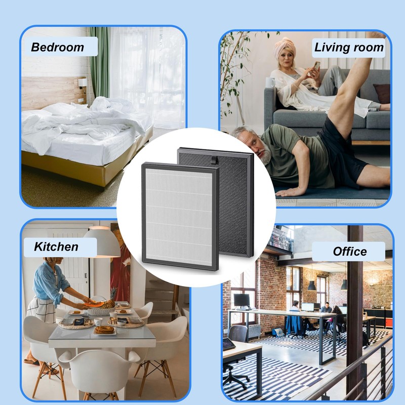 Prestivair HAP602 Air Purifier Replacement Filter Compatible with ECOSELF HAP602/HAP602WF