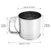 QWORK 5 Cup Flour Sifter for Baking - Stainless Steel,