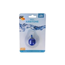Aqua Care Aquarium Air Stone Ball 2.5cm - Creates Constant Stream of Bubbles for Healthy Fish, Adds Oxygen, Suitable for Saltwater & Freshwater Fish Tanks, Durable & Easy to Use, Blue