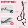 Eyebrow Trimming Scissors with Combs, Eyebrow Cutter Hair Removal Eyebrow