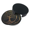 BOXIMIAO Drink Coasters with Holder Stand Set of 6, Marble