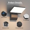 Coinmit 2 Pack Modern Outdoor Wall Light 3000K 24W Porch