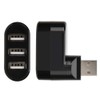Sanpyl Hub Adaptador USB, Delgado 3 Puertos USB 2.0 Mini