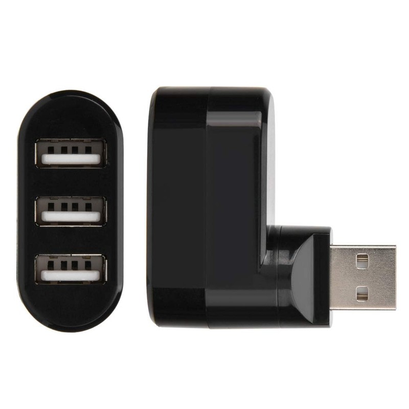 Sanpyl Hub Adaptador USB, Delgado 3 Puertos USB 2.0 Mini