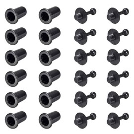 Speaker Press Studs, Speaker Grille Buckle, Soundbox Press Studs, 12 Pairs Speaker Accessories, Long Service Life, Scratch-Resistant Speaker Buckle Plastic for Mini Speakers Butyeak