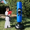 Rukala Kids Punching Bag Set - Boxing Gloves, Karate Black