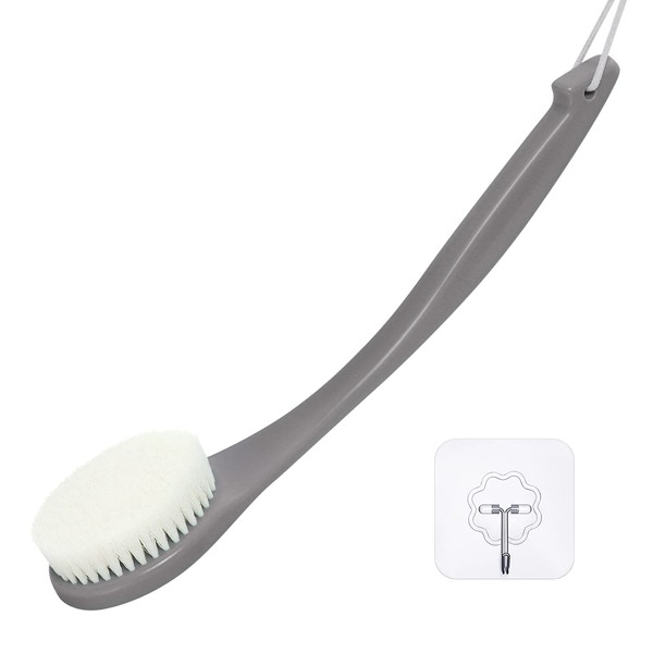 VANZAVANZU Exfoliating Shower Brush Back Scrubbers for Use in Shower,