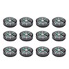 12pcs Button Compass, 20mm Pocket Compass Mini Compass Oil Filled