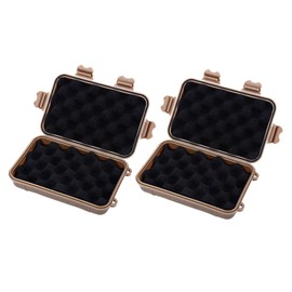 KICHOUSE 2pcs Portable Outdoor Wilderness Survival Container Carry Box Tool Small Box Water Resistant for Adventurers Color