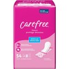 Carefree Panty Liners for Women Regular Unscented 54ct - Daily