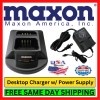 Maxon QPA-1130 (QPA-1125, QPA-1411/1412) Dual Slot/Rate Desktop Charger w/ Power