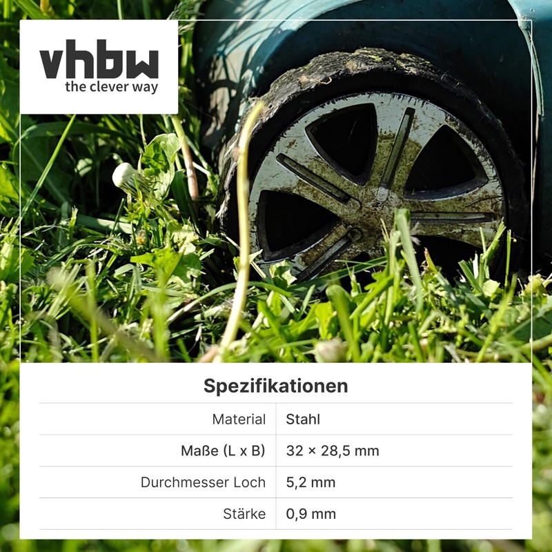 vhbw 8 x replacement blades for Arnold 1111-M6-1008 for lawnmowers,