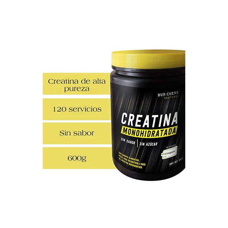 Enerdrive Sport Creatina Monohidratada, Certificación Creapure®, 600g, 120 servicios