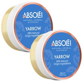 Absolei Hemorrhoids Ointment, Natural White Yarrow Ointment for Burning, Itching and Discomfort, 40 ml (Pack of 2)