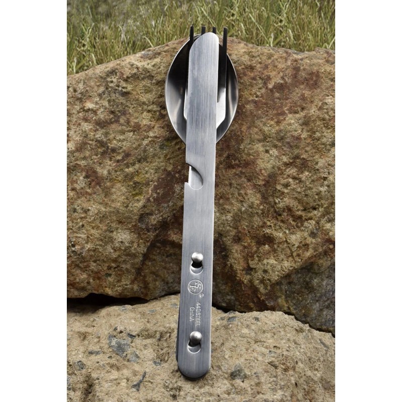 Sona Enterprises 4-IN-1 Stainless Steel Utensil Set (Spoon, Fork, Knife