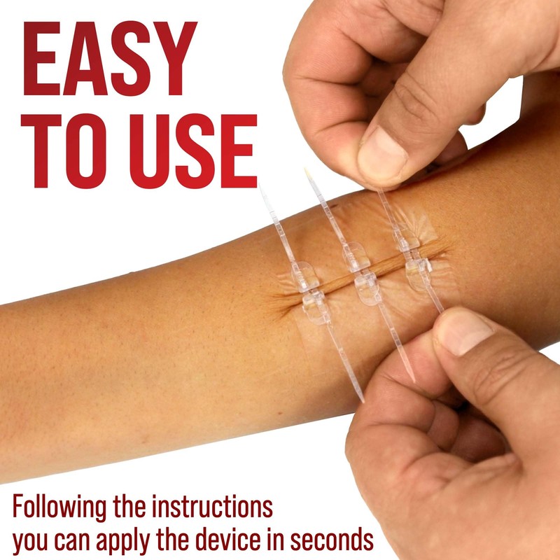 Emergency Wound Closure Strips - 11pk - 2 Types Easy
