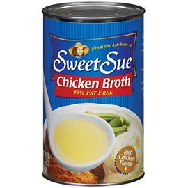 Sweet Sue Chicken 99% Fat Free Club Pack Broth 49.5 oz. Can