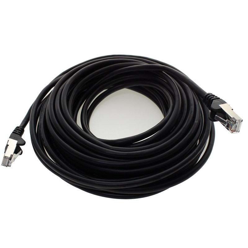 1aTTack.de Netzwerkkabel CAT 5e folien und geflechtgeschirmt SFTP Netzwerk Patch-Kabel