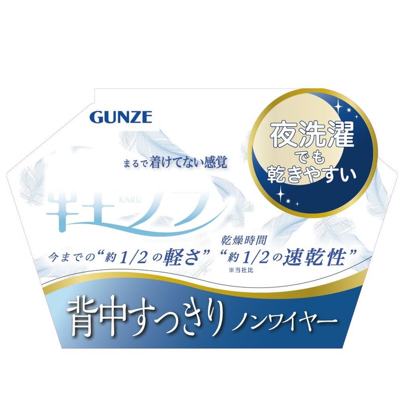 Gunze EB1228H Women's Wireless Bra, Lightweight Bra, Super Wireless,, New