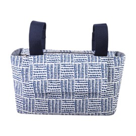 Dickly Stroller Organizer Bag Stroller Bag WATHERSTOFT WICKEL PAG for Wiping, Bottle, Blue Stripes
