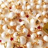elegantmedical HANDMADE AAA White 9mm Real Pearl Rosary Cross Wire