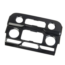 Fewshaw Carbon Fiber Center Console Air Conditioner Panel AC Cover Trim for 2021-2024 Chevy Tahoe Suburban for 2021-2024 GMC Yukon