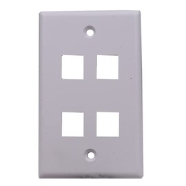 Kework 4 Ports Wall Plate, 2 Ports 4K@60Hz HDMI 2 Ports USB 3.0 Female to Female Module Keystone Outlet Socket Wall Plate