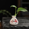 2Pcs Pocket Mini Ceramic Flower Vases Table Decor Vase Props