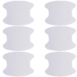 Booge 16 Pcs Car Door Handle Cup Protector Sticker, Anti Scratch Car Door Handle Guard Film for Most Cars (White)