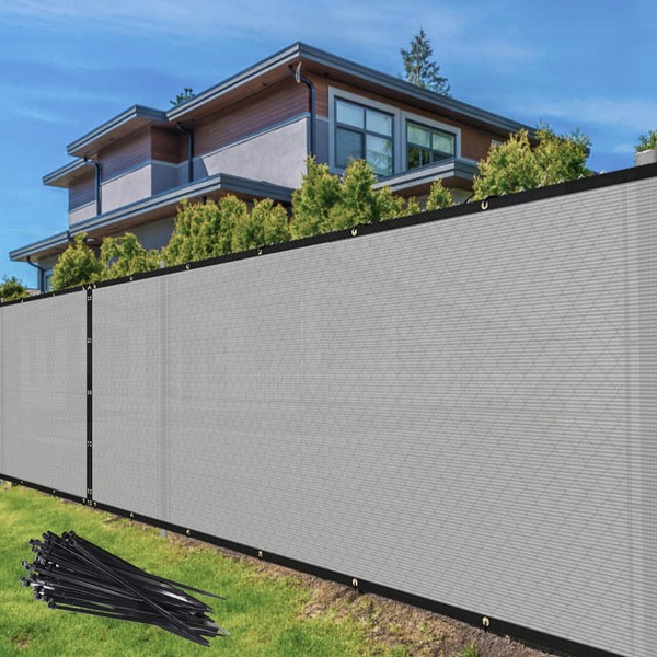 TANG Privacy Fence Screen Grey 5' x 20' for Patio