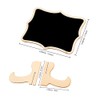 BOPART Mini Chalkboard Signs, 20 Pack Small Wooden Tabletop Chalkboard