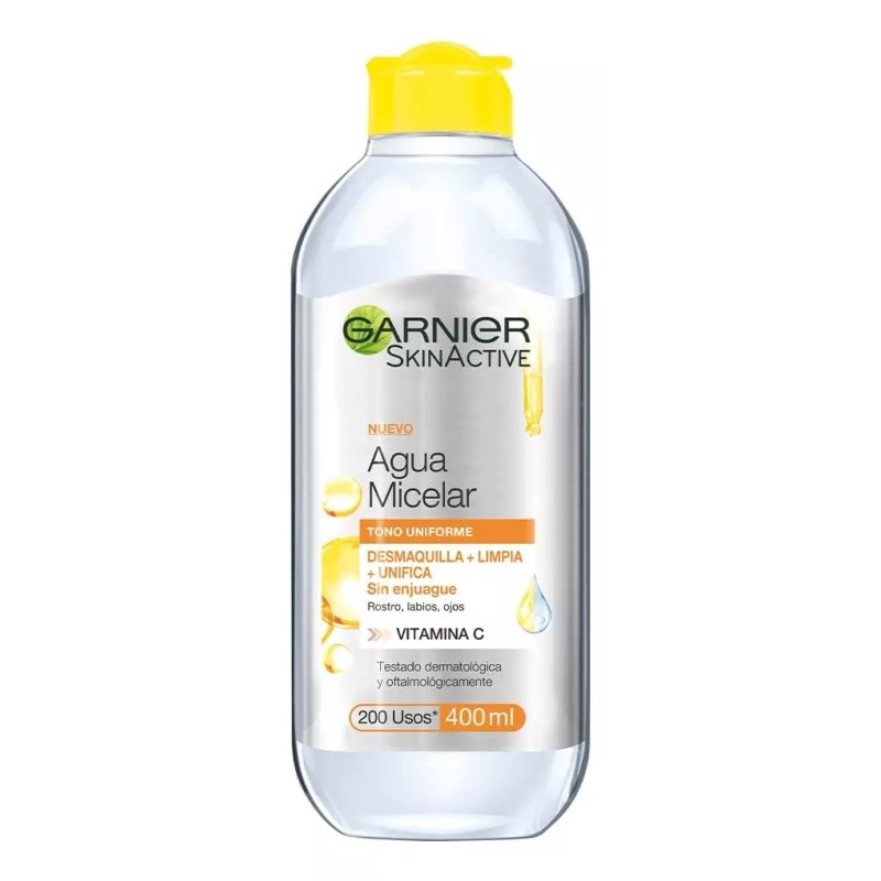 AGUA Garnier Agua Micelar Vitamin C Aclara Desmaq 400ml Toda