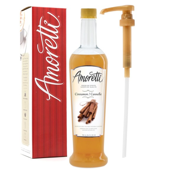 Amoretti - Premium Cinnamon Syrup, 94 Servings Per Bottle (750