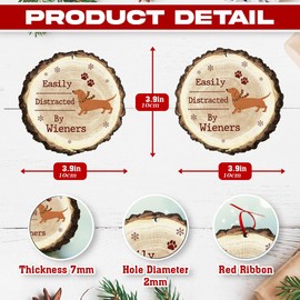 Dachshund Christmas Decor - Dachshund Ornament - Dachshund Christmas Ornament - Weiner Dog Christmas Ornament - Dachshund Gifts for Women, Dachshund Lovers, Kids - Weiner Dog Gifts for Women