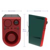 Solar Motion Sensor Alarm Outdoor - Support Recording&±Volume, Ultrasonic and