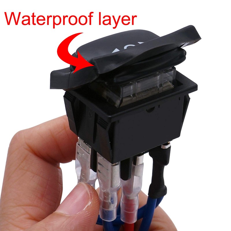 TWTADE Momentary Polarity Reverse Switch Waterproof DC 12V 10A Control