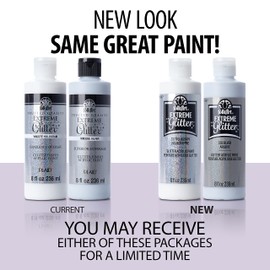FolkArt glitter paint, 8 oz, Hologram 8 Fl Oz