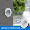 Soffit Vents 4 Inch, Hon&Guan Soffit Exhaust Vent Exterior Round