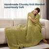 SLEEP ZONE Throw Blanket for Couch - Chunky Knit Blanket,